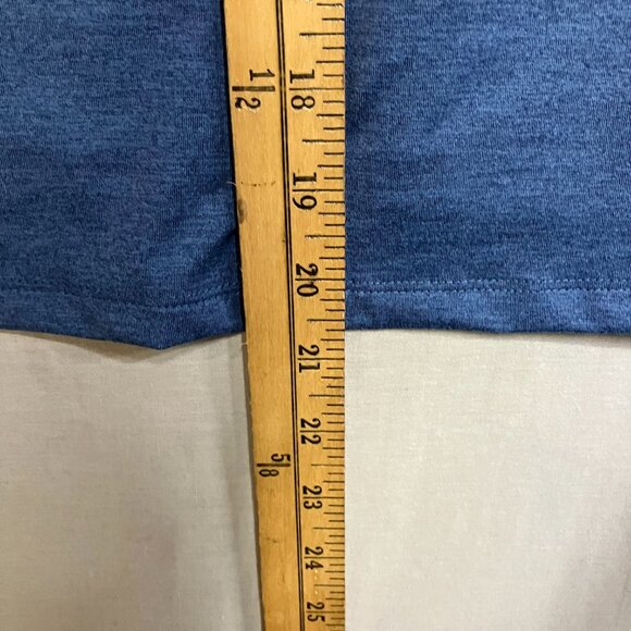 All in Motion Women's XS Heathered Blue Soft Stretch Long Sleeve Semi Fit Top - Picture 10 of 10